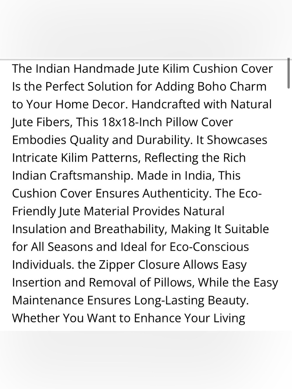 Decorative Indian Vintage Jute Kilim Throw Pillow Cover SQUARE 18x18” GREEN GOLD - Picture 9 of 10